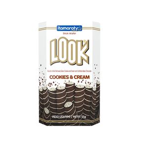 Biscoito Look Wafer Stick Cookies & Cream