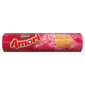 Biscoito Amori Recheio de Morango Richester 125g
