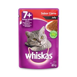 Ração Úmida 7+ Sabor Carne Jelly Whiskas
