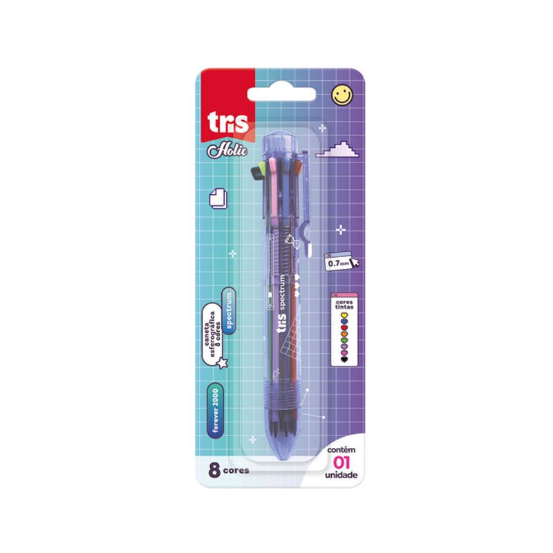 caneta-tris-holic-spectrum-8-cores-un