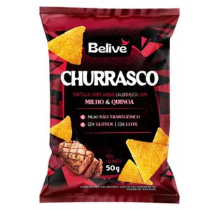 Tortilla Chips Belive Sabor Churrasco 50G