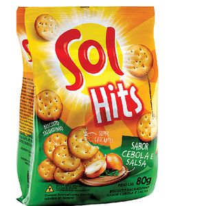 Biscoito Salgadinho Sabor Cebola e Salsa 80g
