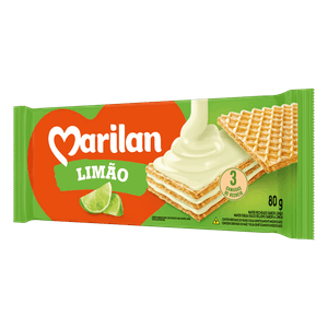 Biscoito Wafer Recheio Limão Marilan Pacote