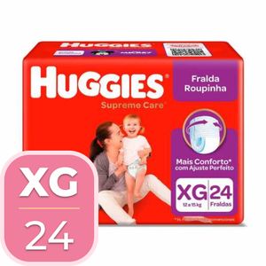 Fralda Huggies Supreme Shortinho Mega XG 24 Unidades