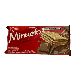 Biscoito Parati Wafer Minueto Chocolate 73g