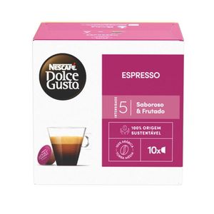 Café em Cápsula NESCAFÉ DOLCE GUSTO Espresso Pacote com 10 Cápsulas