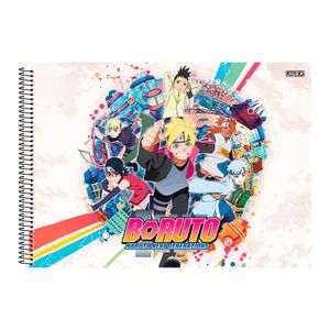 Caderno Cartografia São Raimundo Capa Dura Boruto 60 Folhas