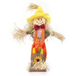 Espantalho Menino na Base 37 cm para Decoração de Festa Junina