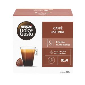 Café em Cápsula NESCAFÉ DOLCE GUSTO Caffé Matinal Pacote com 10 Cápsulas