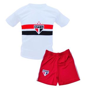 Uniforme São Paulo Bebê Infantil Juvenil 2 Peças Oficial