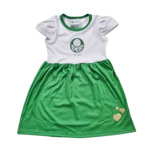 Vestido Infantil Palmeiras Canelado Torcida Baby