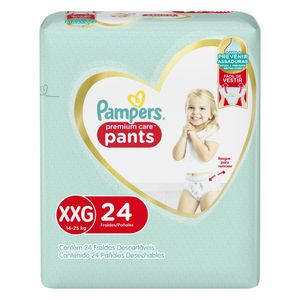 Fralda Pampers Pants Premium Mega XXG Pacote com 24 Unidades