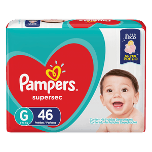 Fralda Pampers Supersec G 46 Unidades