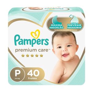 Fralda Descartável Pampers Premium Mega Tamanho p 40x1