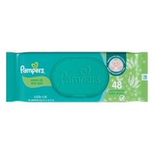 Lenço Umedecido Infantil Aloe Vera Pampers Pacote com 48 Unidades