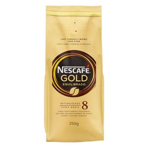 Café Torrado e Moído Equilibrado Nescafé Gold Pacote 250g