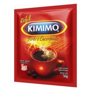 Café Solúvel Forte e Encorpado Kimimo Sachê Refil Econômico