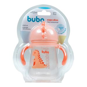 Copo Infantil Dino com Alça Rosa Buba