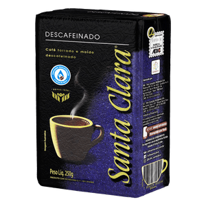 Café Torrado e Moído a Vácuo Descafeinado Santa Clara Pacote