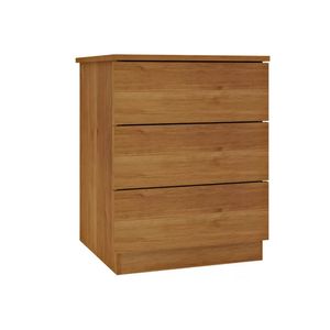 Mesa de Cabeceira Veronna 3 Gavetas Tcil Cinamomo