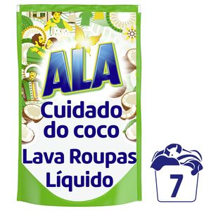 Lava-Roupas Líquido Ala Cuidado do Coco Sachê 700ml