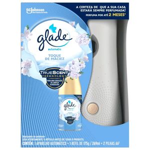 Desodorizador Glade Automatic Spray Aparelho + Refil Toque de Maciez 269ml