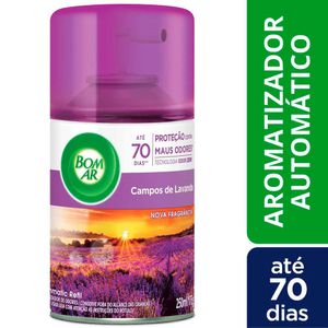 Aromatizador de Ambiente Bom Ar Automático Aerossol Freshmatic Campos de Lavanda Refil 250ml