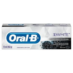 Creme Dental Mineral Clean Fresh Mint Oral B 3D White Caixa 102g