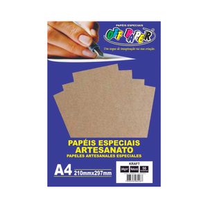 Papel Kraft Off Paper A4 240G 50Fls