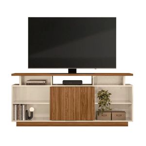 Rack para TV até 60” Salvador Mobler Off White/Amêndoa