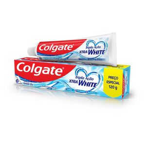Creme Dental Colgate Tripla Ação Xtra White 120g