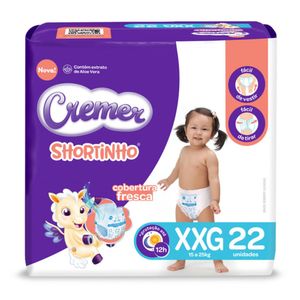 Fralda Cremer Roupinha Mega XXG 22 Unidades