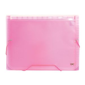 Pasta Sanfonada A4 Rosa Dac 12 Divisórias