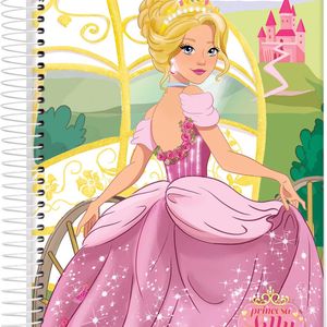 Caderno Espiral Capa Dura Pequeno 200 Filhas Princesa Lily Malthus