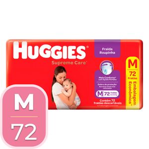 Fralda Huggies Supreme Roupinha Hiper M Pacote com 72 Unidades