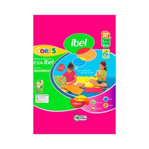 E.V.A. Ibel 40X60cm Rosa Neon Pacote com 10 Unidades