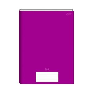 Caderno Brochurão Capa Dura Jandaia Stiff Roxo 96 Folhas