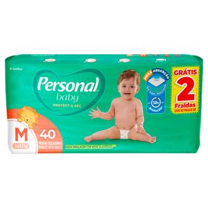 Fralda Personal Baby Mega M Pacote com 40 Unidades