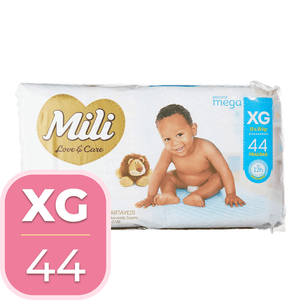 Fralda Mili Lovecare Mega XG 44 Unidades
