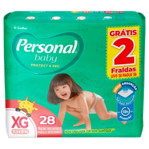 Fralda Personal Baby Mega XG Pacote com 28 Unidades