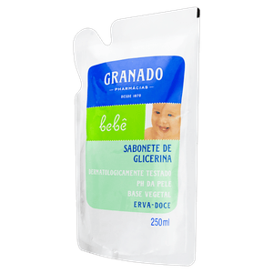 Refil Sabonete Líquido de Glicerina Granado Bebê Erva-doce 250ml