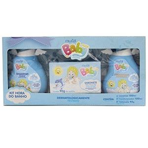 Kit Hora Do Banho Baby Menino Shampoo+Condicionador+Sabão