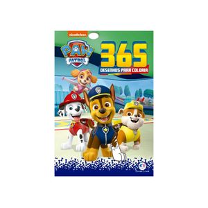 Livro Infantil Ciranda Cultural Patrulha Canina 365 Desenhos Para Colorir