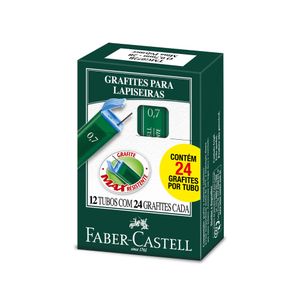 Carga Para Lapiseira 0,7Mm 2B Faber Castell Pacote com 12 Unidades