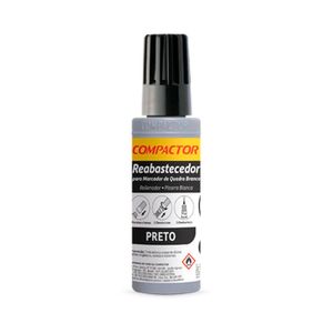 Tinta para Pincel Quadro Branco Compactor Preto 30ml