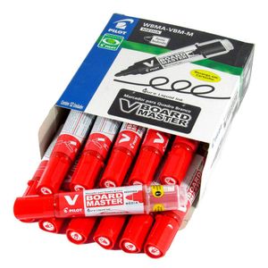 Pincel para Quadro Branco WBS VBM Vermelho 12x1