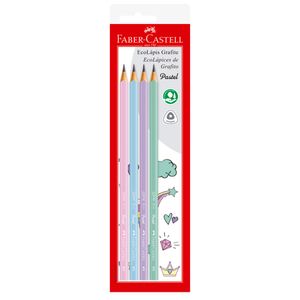 Lapis Preto Faber Castell Max Pastel 4 unidades