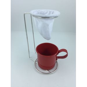 Kit Coador De Café Egoista Mais Caneca Vermelha