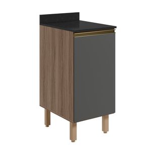 Balcão de Cozinha Kali Nicioli Carvalho/Chumbo 40cm