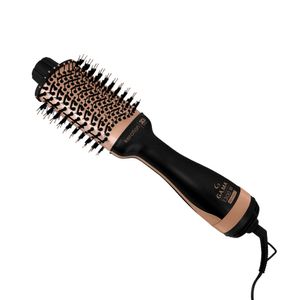 Escova Secadora Gama Stylish Keration Brush 3D Preto/Cobre Metálico